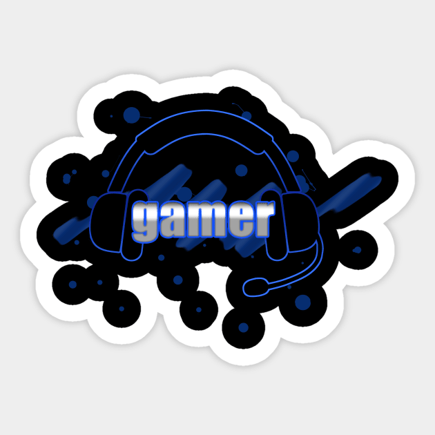 Gamer - Headphones Sticker by ChelsieJ22